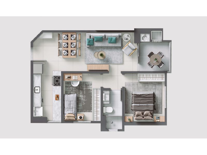 APARTAMENTO - CENTRO 3