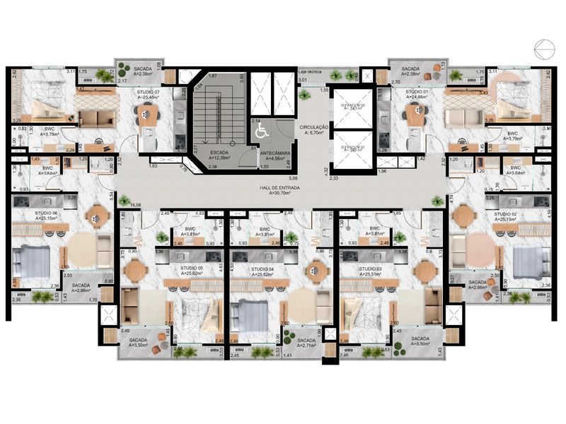 APARTAMENTO - CENTRO 3