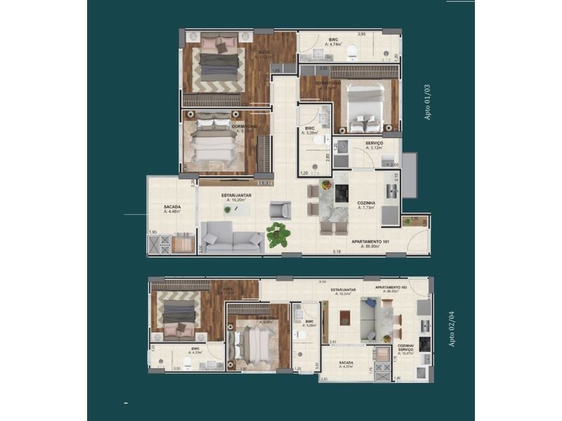 APARTAMENTO - PRESIDENTE MÉDICI 12